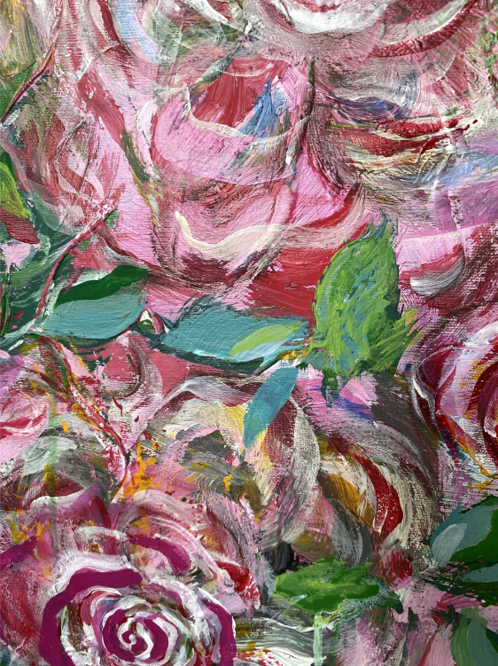 Pink Abstract Flowers